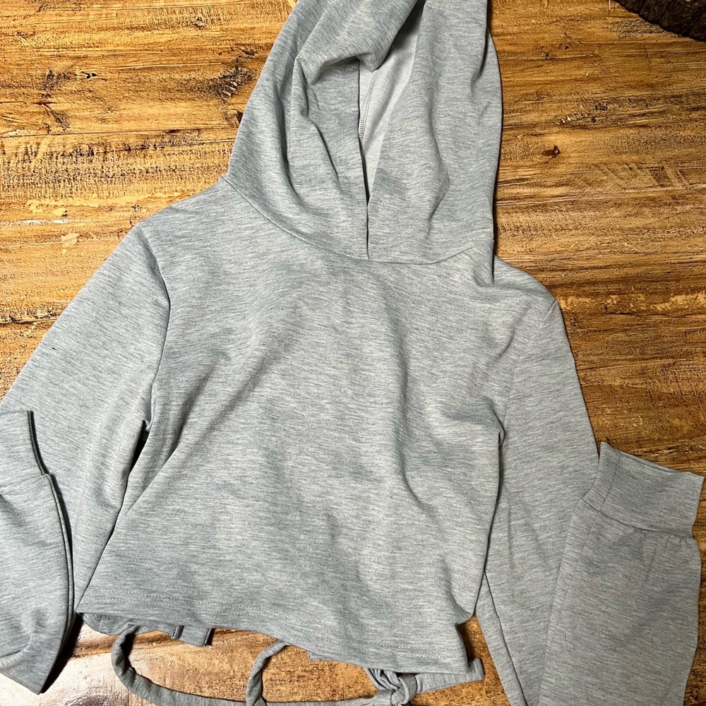 SHEIN cropped hoodie